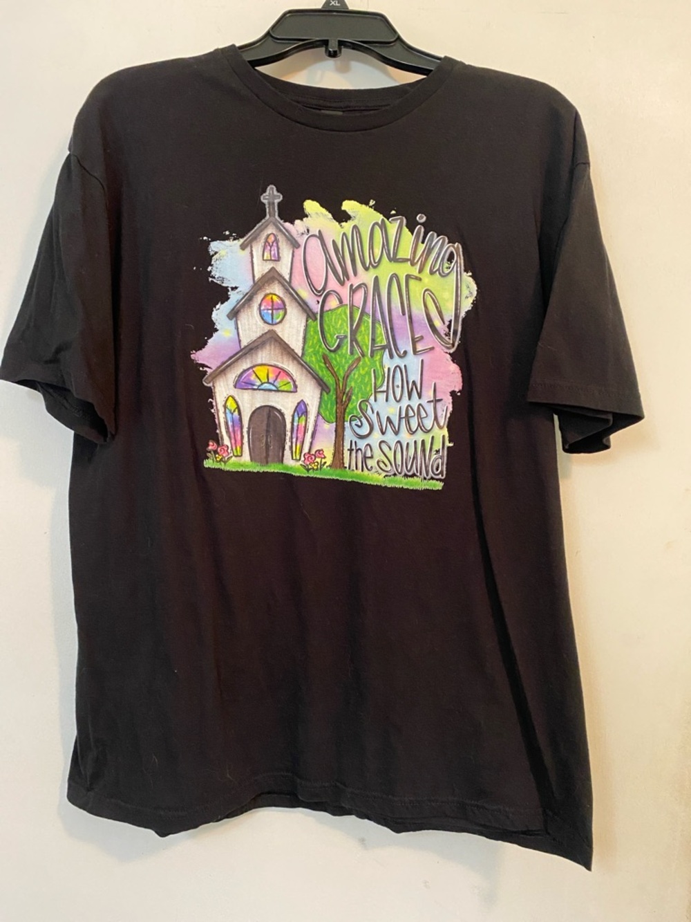 Amazing Grace Black Softstyle Crewneck Tee